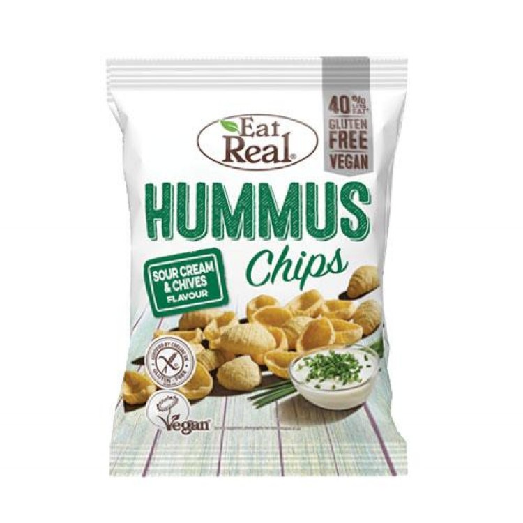 Eat real hummus Chips Sour Cream and Chives 25g