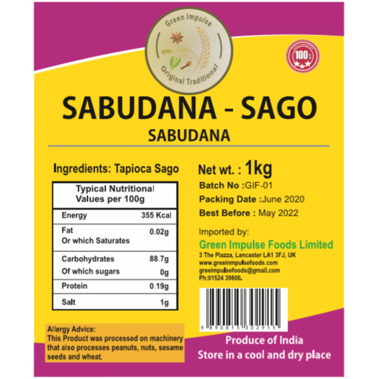 Green Impulse Sago Seeds Medium 1kg